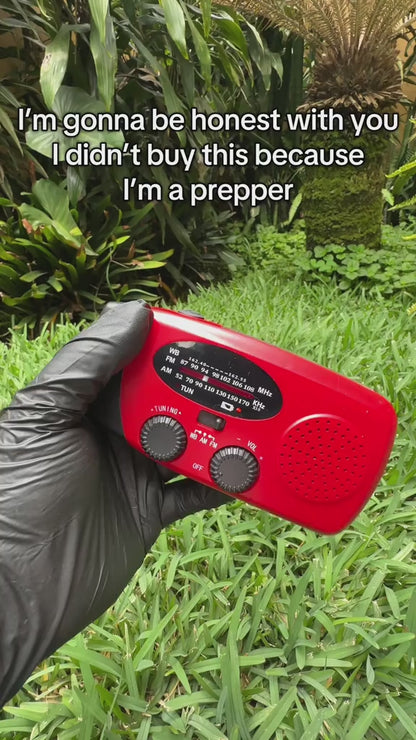 Blackout Buddy™ 3-in-1 Emergency Radio with Flashlight & Power Bank